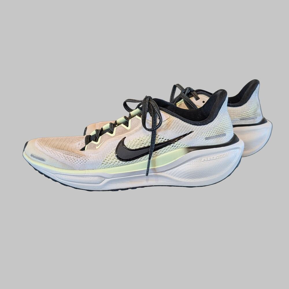 Nike Air Zoom Pegasus 41 Running Shoes White Barely Volt Youth 6Y FN5041-102
